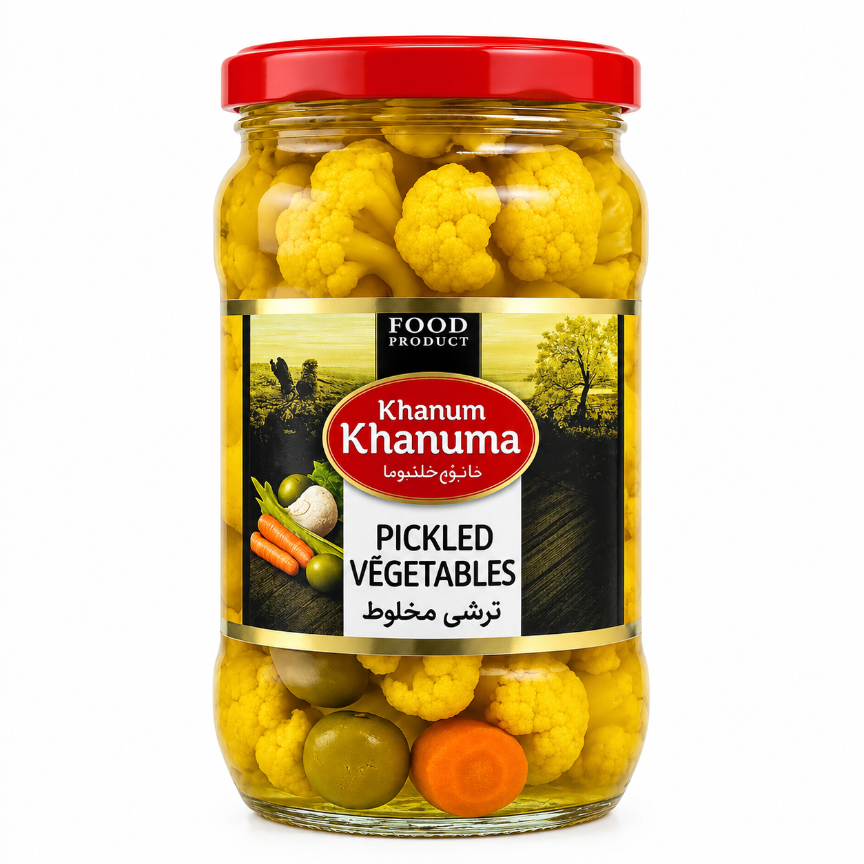 Pickled vegetables Khanum Khanuma fine 700g Pickled vegetables Khanum Khanuma fine 700g