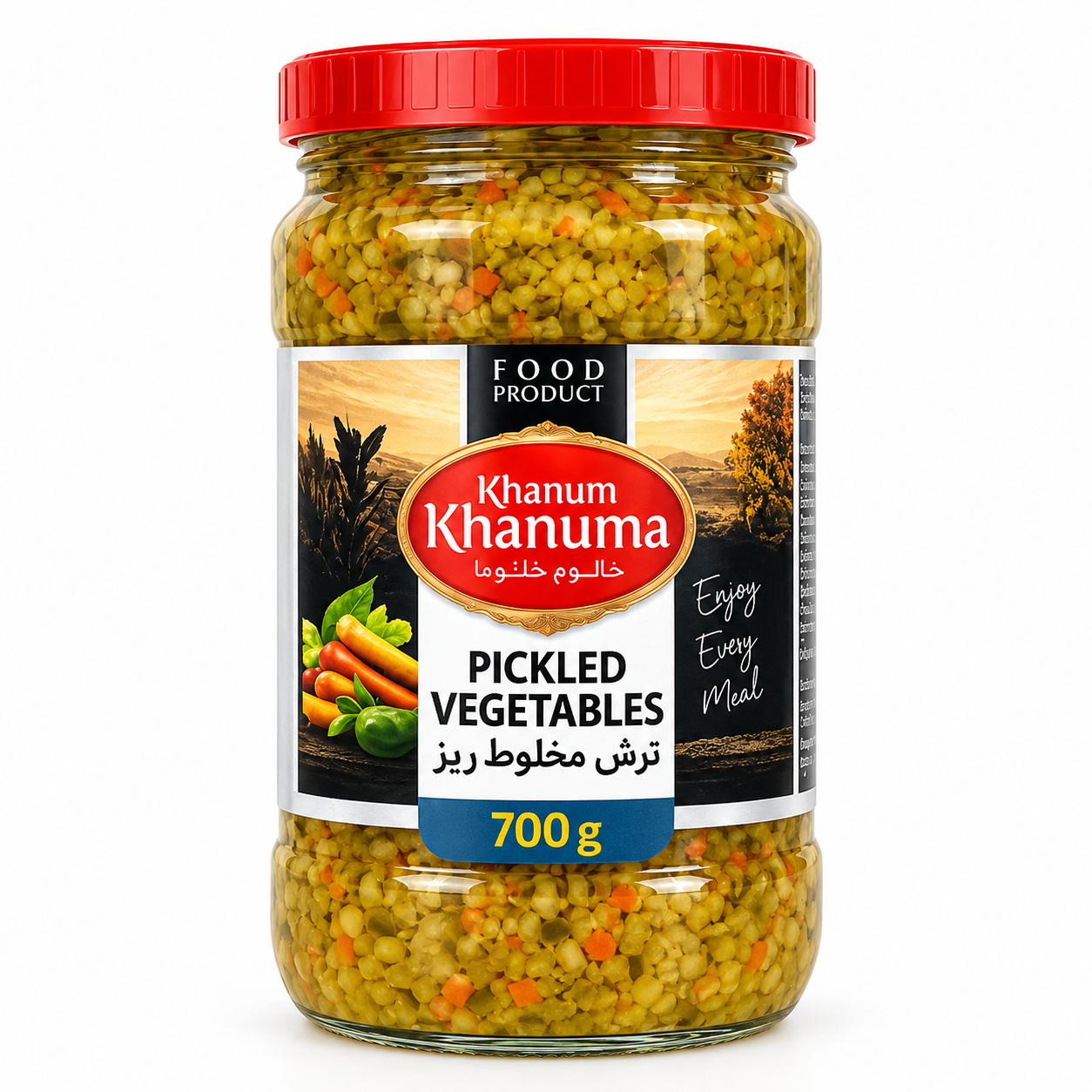 Pickled vegetables Khanum Khanuma 700g Pickled vegetables Khanum Khanuma 700g