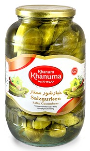 Salt cucumbers Khanum Khanuma G2 1800g