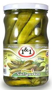 Salt cucumbers  1&1 700g