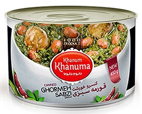 Canned Khanum Khanuma Gormeh sabzi 450g
