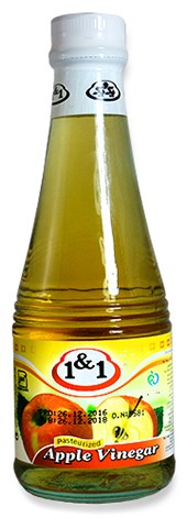 سرکه سیب یک و یک 330 میلی لیتر
