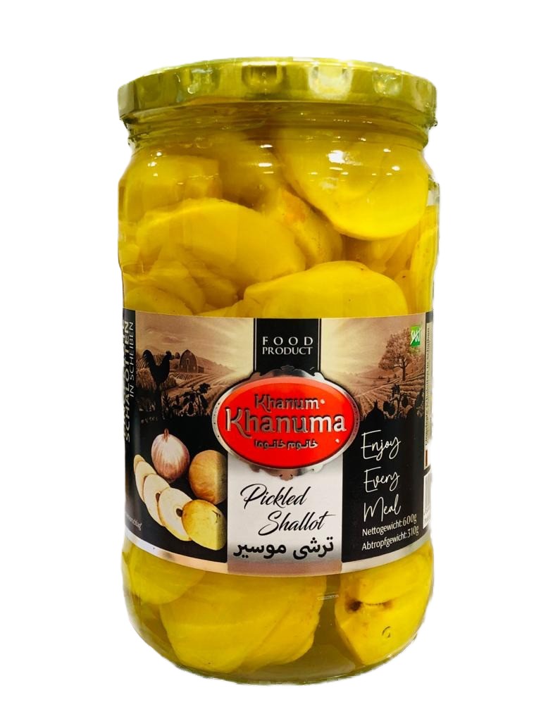 700g ترشی خانوم خانوما موسیر 700g ترشی خانوم خانوما موسیر
