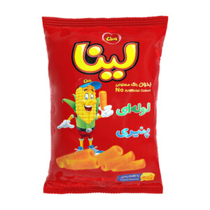 اسنک لوله ای لینا با طعم پنیری 85 گرم