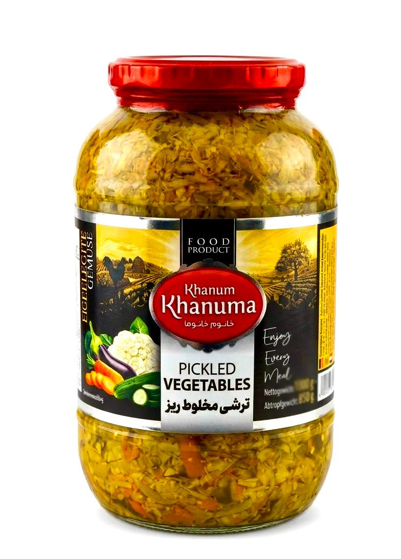 Eingelegtes Gemüse Khanum Khanuma Bandari Rote 1500g Eingelegtes Gemüse Khanum Khanuma Bandari Rote 1500g