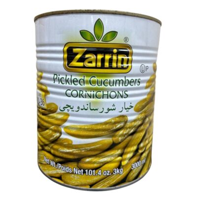 3kg کنسرو خیارشور ساندویچی زرین