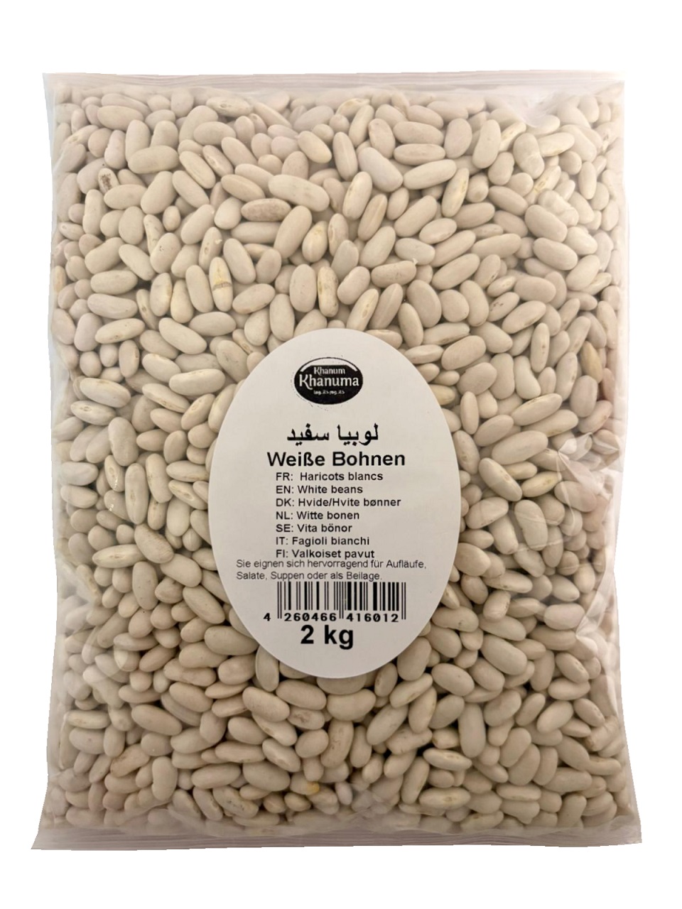 Khanum Khanuma Weiße Bohnen 2 Kg Khanum Khanuma Weiße Bohnen 2 Kg