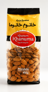 Khanum Khanuma salted almonds 400g