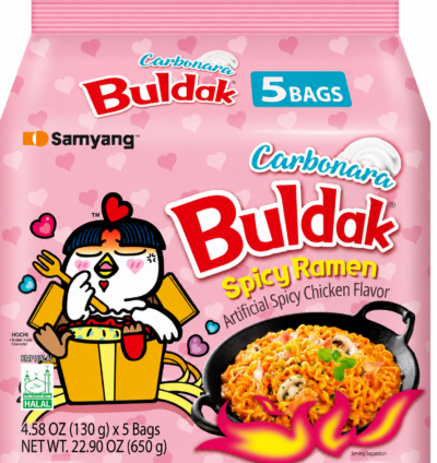 Samyang Buldak Carbonara Hot Chicken Flavour Ramen 650g